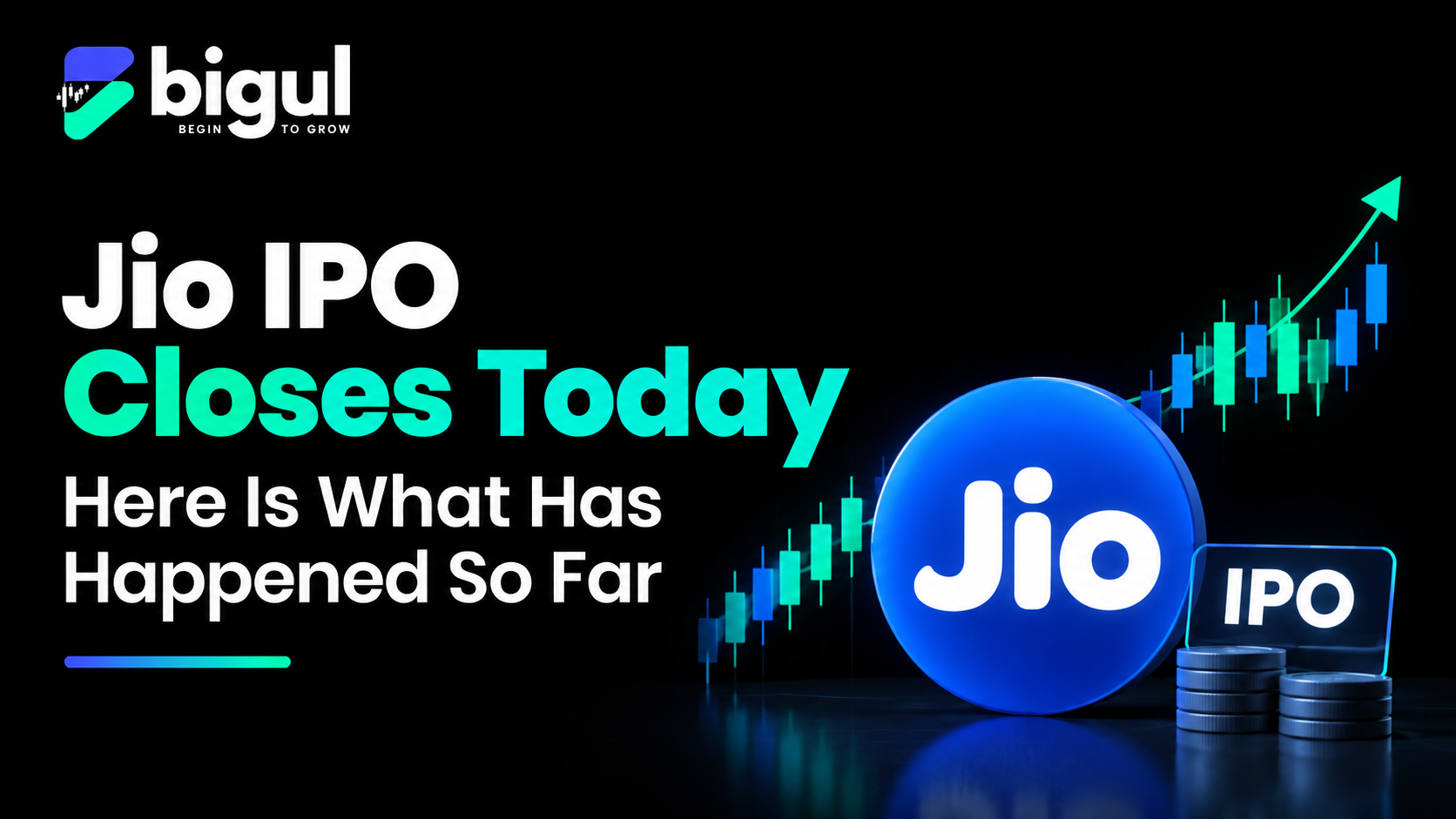 Jio IPO closing on October 23, 2026, featuring subscription demand, grey market premium and listing date highlights.